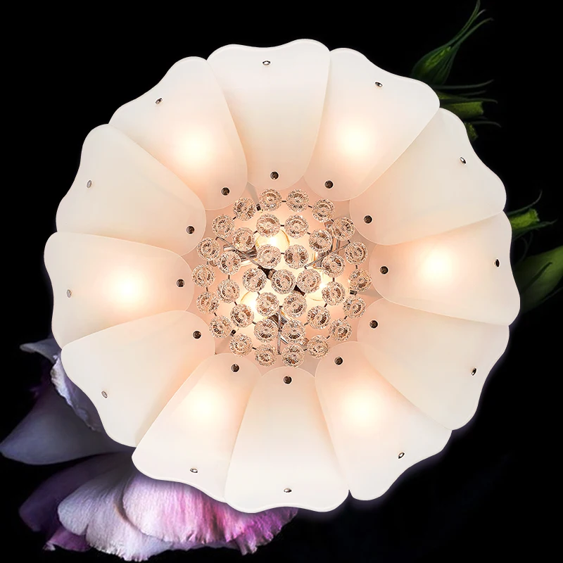 Потолочные светильники кристалл это сад круглая терраса спальня свет прохода