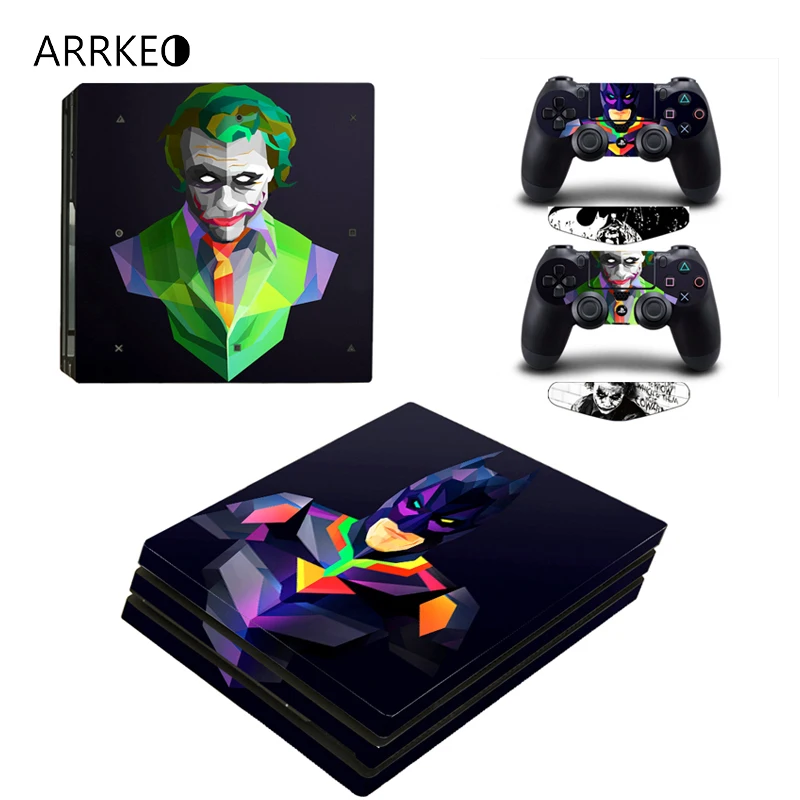 ARRKEO супер герой Бэтмен против Джокера виниловая Обложка Наклейка PS4 Pro Кожа для