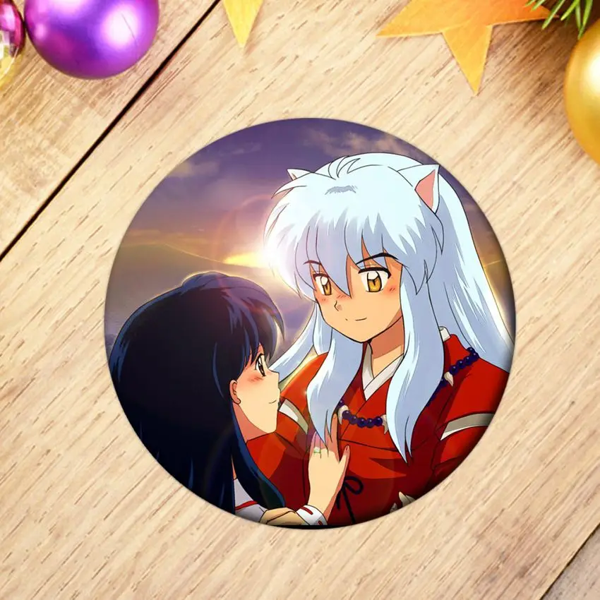 1 шт. аниме Inuyasha значок косплея мультфильм хигураси Kagome Sesshoumaru брошь коллекция