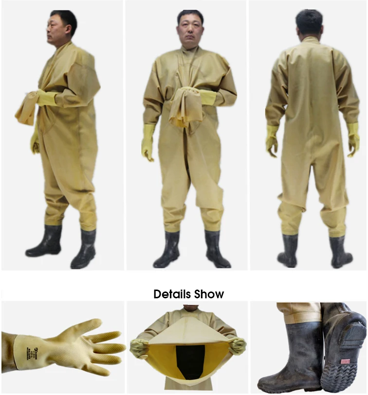 1mm Soft Rubber Winter Waterproof Chest Waders with Boots Wader Stocking Foot waadschoenen respirant cuissarde peche la mouche | Дом и сад