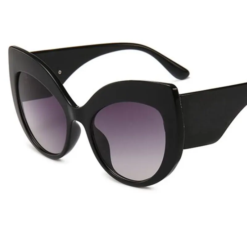 Модные солнцезащитные очки женские модные большие кошачий глаз Роскошные