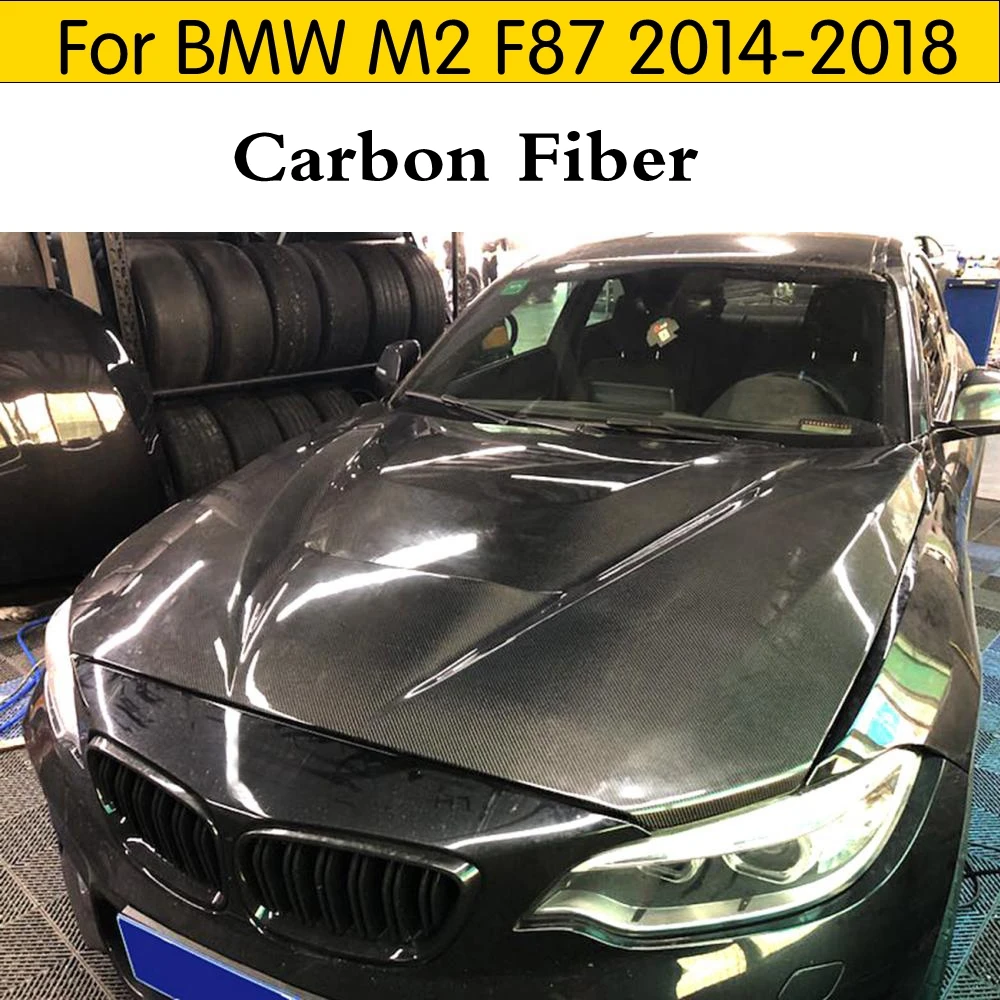 Крышка двигателя из углеродного волокна для BMW M2 2014 2018 крышка настоящего F87 F22 F23