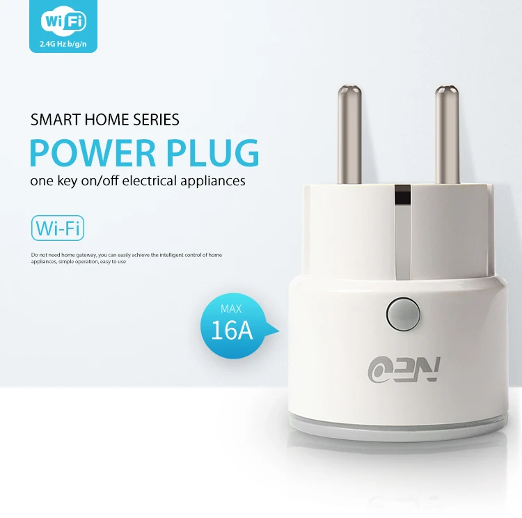 Wi-Fi ЕС Smart Plug с замером адаптер для вилки WiFi переключатель мини розетка поддержка