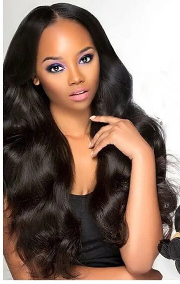 8A Brazilian Virgin Hair Full Lace Human Wigs for Black Women Bond Hairr Products Front | Шиньоны и парики