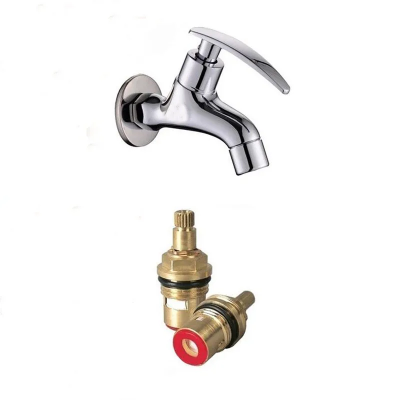 1 шт. керамическая катушка хромированная поверхность смесители для умывальника