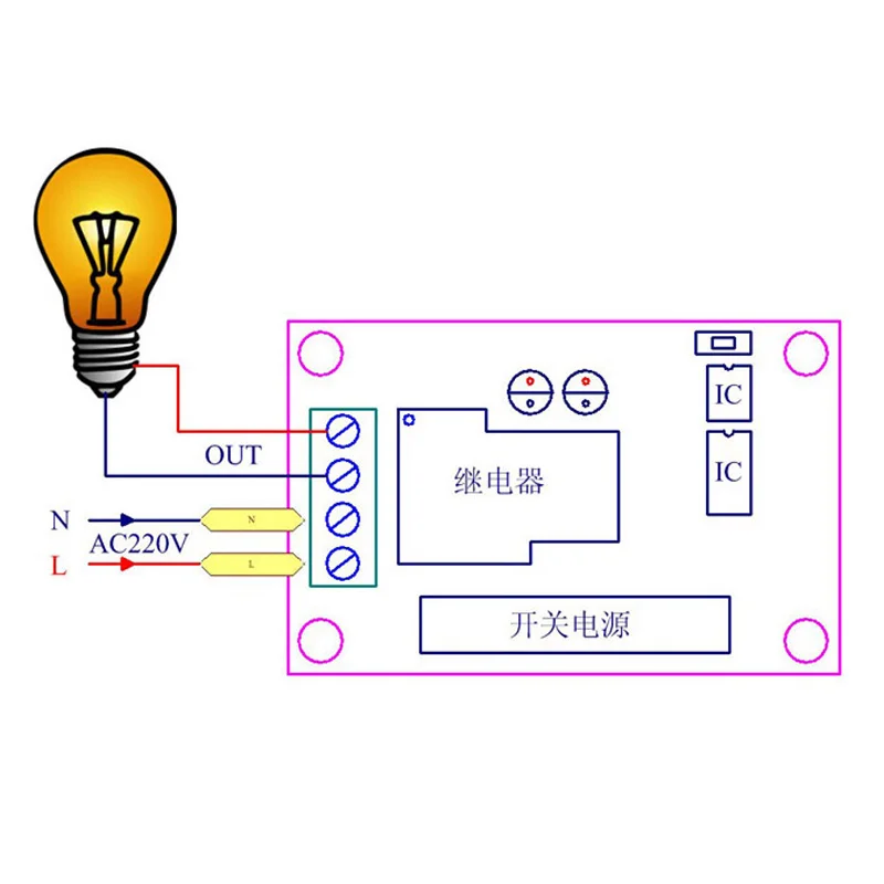 AC85V 110V 220V 3000W RF беспроводной переключатель системы дистанционного управления для