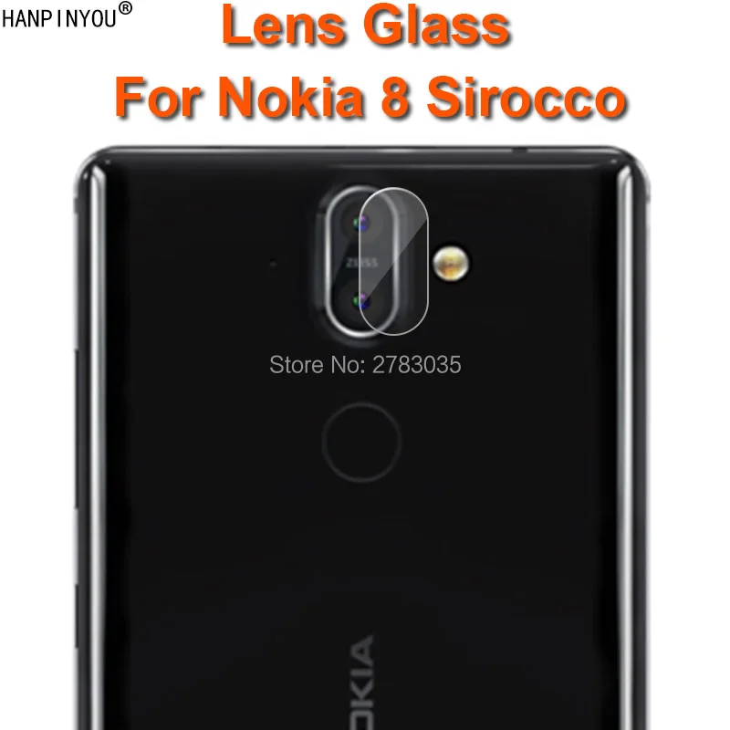 Для Nokia 8 Sirocco 5 &quotПрозрачная ультра тонкая задняя камера защита объектива Крышка