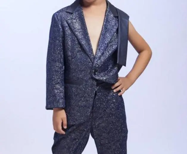 

S-5XL Hot / Spring Men's New Fashion station catwalk show suit photography studio sleeveless vest