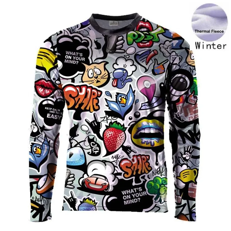 Pro team Men Cycling Jerseys Winter Thermal Fleece Jersey Bicycle Warm MTB Bike Clothing Shirts Multiple choices | Спорт и