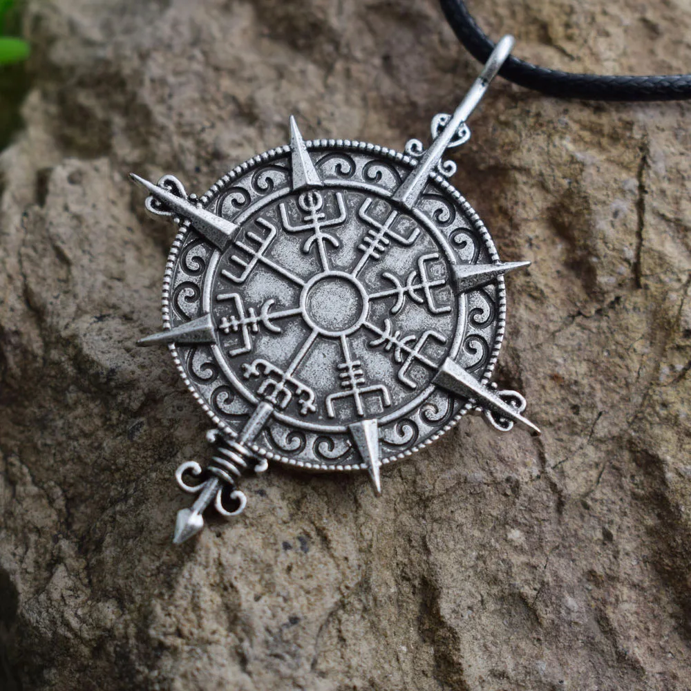 SanLan исландское слово Направление знак Runic компас викингов вегвизир