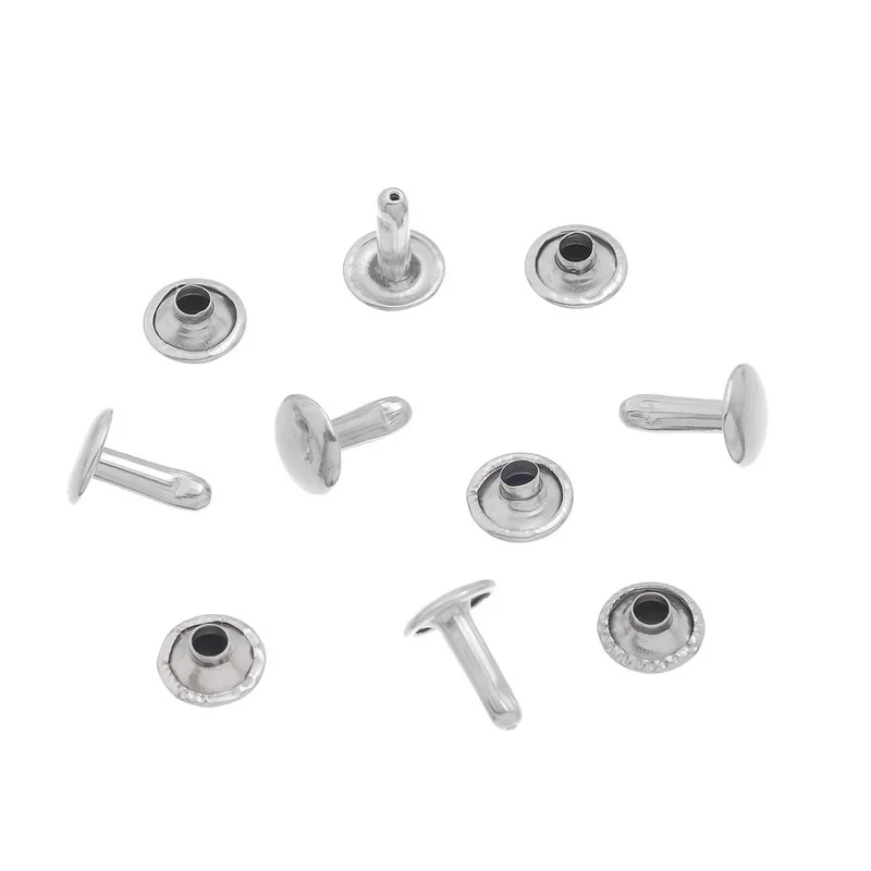Круглые Серебристые заклёпки в стиле панк-рок 100 комплектов 9 мм | Дом и сад