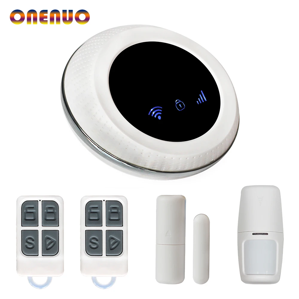 Бесплатная доставка WIFI + GSM интеллектуальная голосовая охранная сигнализация с 433