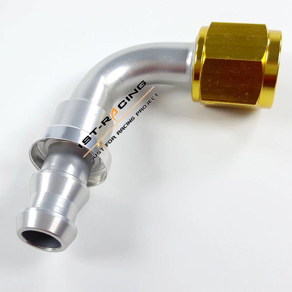 Универсальный антивандальный Масляный шланг на 6 45 градусов Золотой +