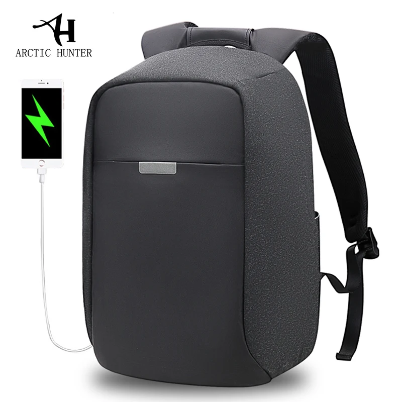 Рюкзак ARCTIC HUNTER мужской для ноутбука 15 дюймов с USB зарядкой|Мужские рюкзаки| |