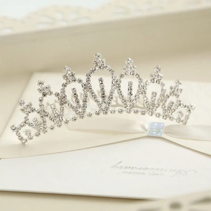 Тиары короны с блестящими стразами ювелирные украшения для свадьбы выпускного