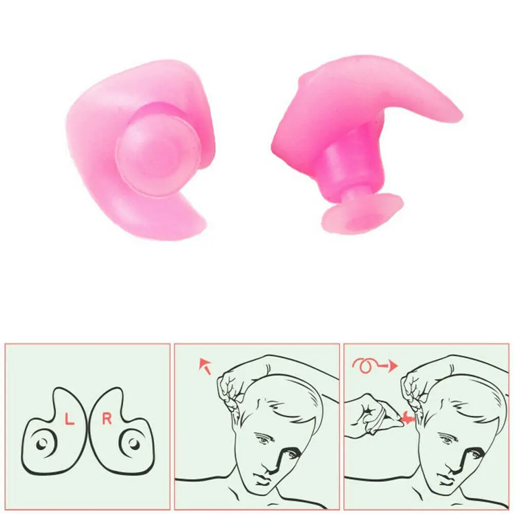 1 пара беруши экологические силиконовые спиральные водонепроницаемые