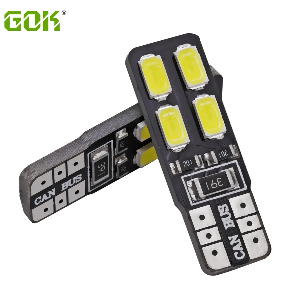 

10 шт./лот Canbus T10 8smd 5630 5730 Светодиодная Автомобильная фара Canbus без ошибок OBC T10 W5W LED 194 SMD Светодиодная лампа оптовая продажа