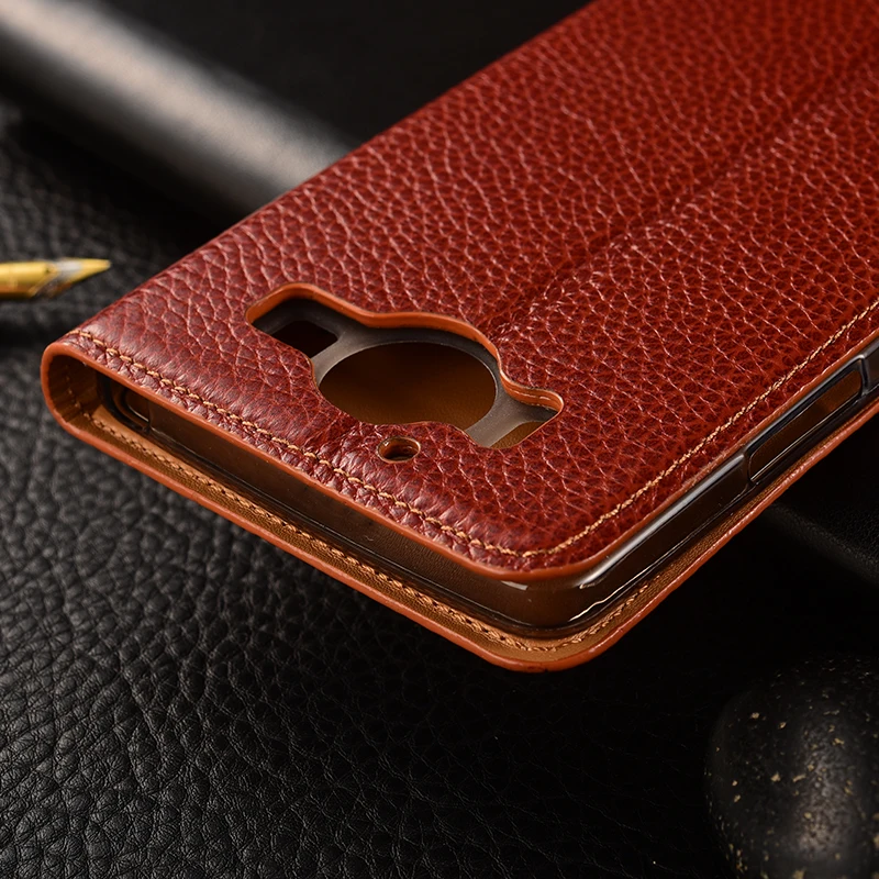 KEZiHOME для Nokia Lumia 950 Чехол Флип из натуральной кожи Мягкая силиконовая задняя крышка для Microsoft Lumia 950