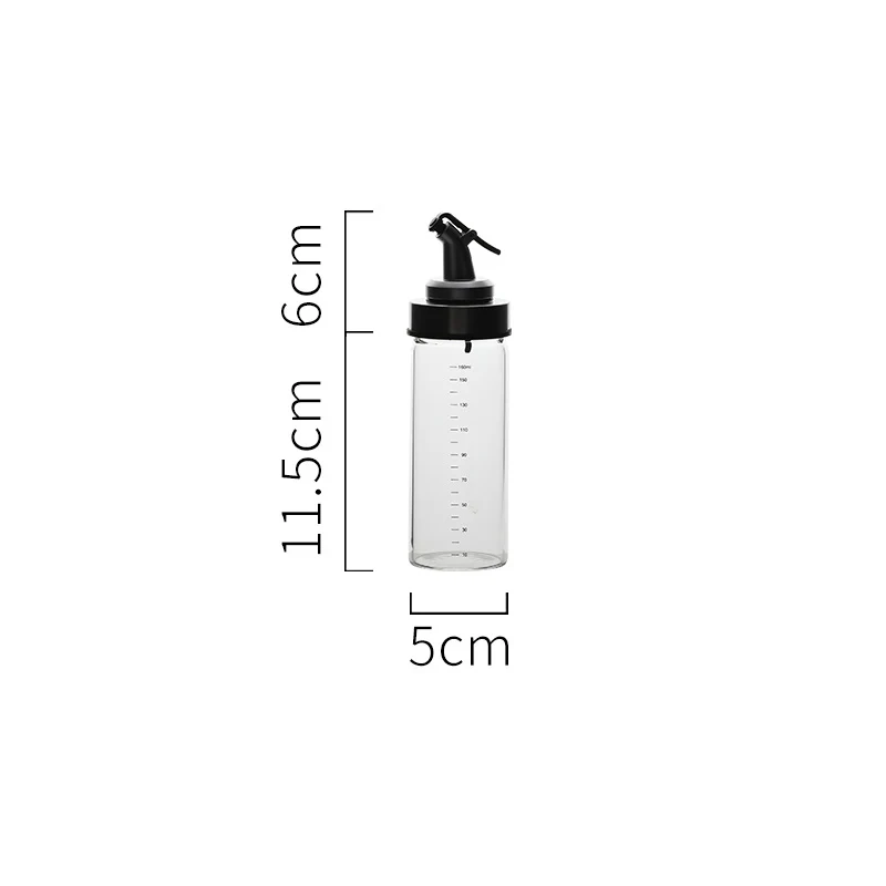 Type B-180ML Стеклянная кулинарная приправа, бутылка для хранения масла, дозатор уксуса, соуса, закрытые бутылки, горшок для специй, перца, контейнер, коробка для кухни - Цвет: Type B-180ML