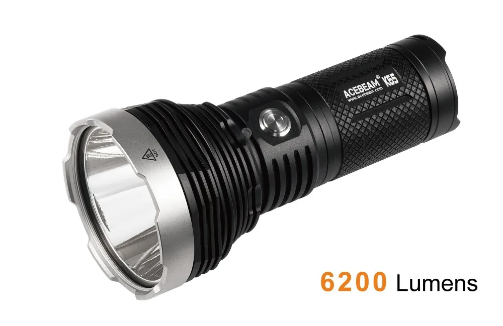 Acebeam K65 поисковый фонарик CREE XHP70.2 de-moed Светодиодный max 6200LM луч бросок 1000 м факел +
