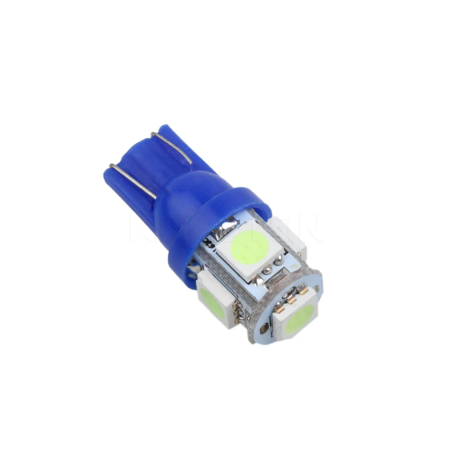 100 шт. T10 5SMD 5050 автомобильный ксеноновый светильник светодиодный 12 в 1 Вт W5W 194 6