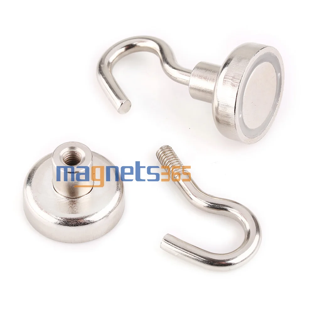 2pcs N52 Magnet Super Heavy Magnetic Hook Holder Neodymium Rare Earth Dia. 25mm | Обустройство дома