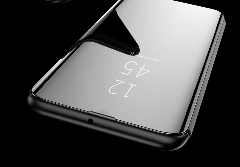 Для Galaxy S10/S10 Plus S10e Чехол флип умный Авто спящий/Пробуждение зеркало ПК чехол с окошком для samsung Galaxy S10Plus чехол