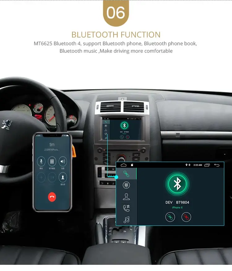 LJDA 1 Din Android 10,0 Автомагнитола для peugeot 407 2004-2010 автомобильный мультимедийный плеер стерео Авто аудио gps Навигация DVD видео ips