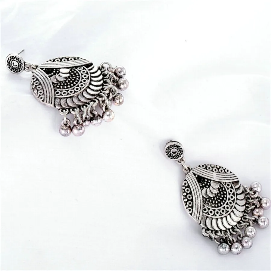 2018 летние Винтаж Национальный Ветер колокольчик Кристалл AAA циркон серьги