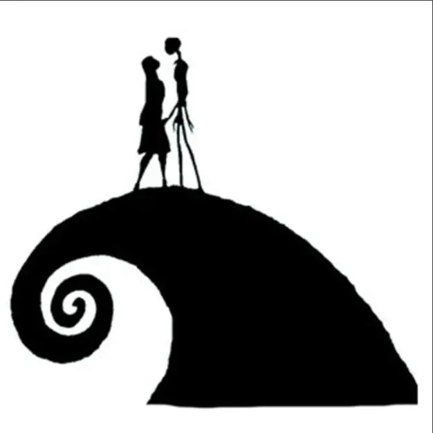 2 Style Jack n Sally Love Die Vinyl Car Styling Decal Art Trunk Window Stickers L124 | Автомобили и мотоциклы