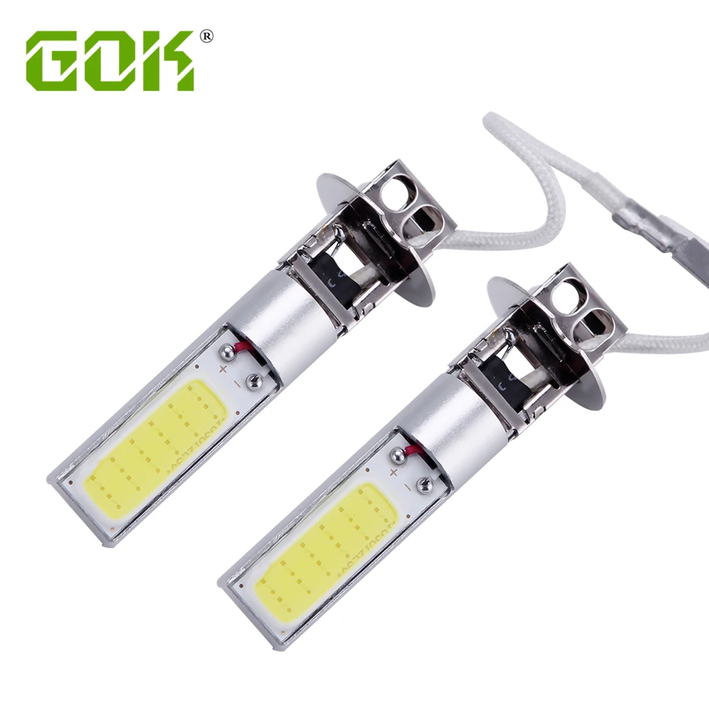 50 шт. H3 led 20 Вт cob h1 h3 880 881 супер яркий светодиодный Автомобильный фонарь переднего