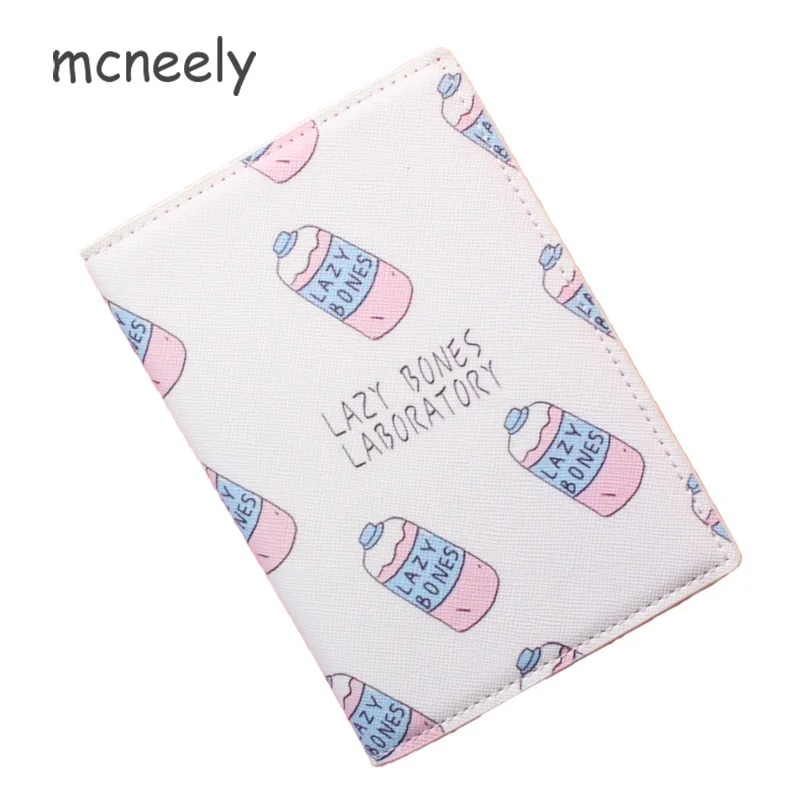 Mcneely lazy bones лабораторная Обложка для паспорта для мужчин и женщин белая модная Обложка для паспорта из искусственной кожи Дорожный Чехол для ID карт