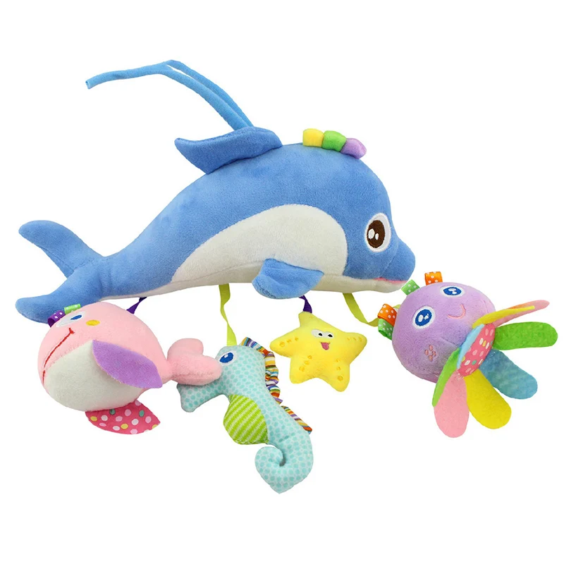 

New Baby Toys for Stroller Animal Doll Crib Hanging Teethers Mobile Rattles on the Bed Newborn Babies Educational Toys A051-30