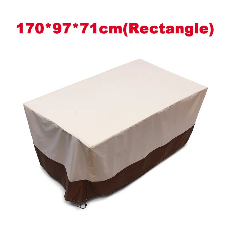 Rectangle B 3 формы водонепроницаемые уличные садовые чехлы для мебели в патио Дождь Снег чехлы на стулья для дивана стол стул пылезащитный чехол - Цвет: Rectangle B