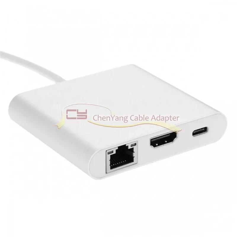 USB 3. 0 Type-C-HDMI цифровой AV и OTG Gigabit Ethnernet гнездовой зарядный кабель для ноутбука |