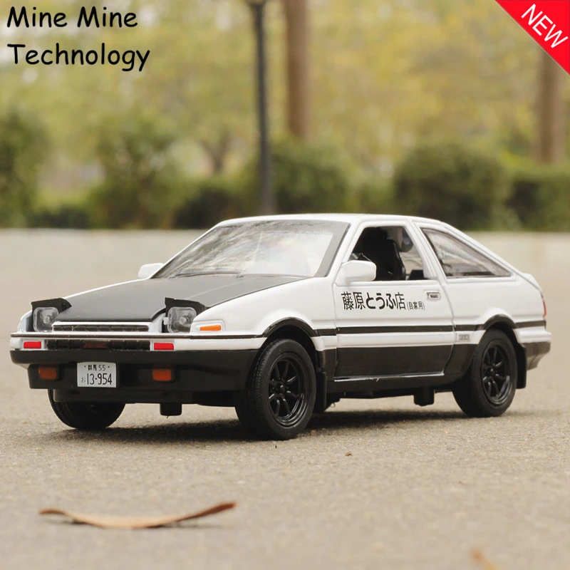 ZXZ 1:28 бесплатная доставка Toyota Trueno AE86 литая модель автомобиля Игрушечная детская