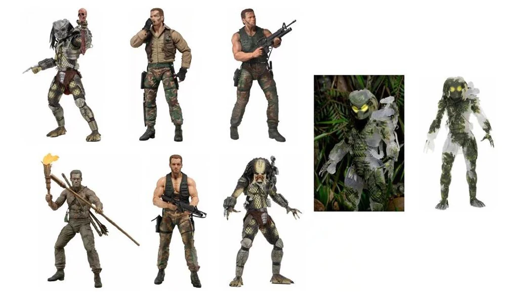 30TH Юбилей сет инопланетяне и Predater джунглей Unmasked в масках демон извлечения