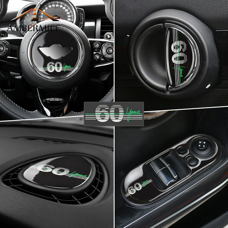 60th Юбилей для Mini Cooper F55 F56 F60 R61 R56 аксессуары F56 мини F60 F54 R60 для F60 Countryman R60 R61 F56 R61 Стикеры