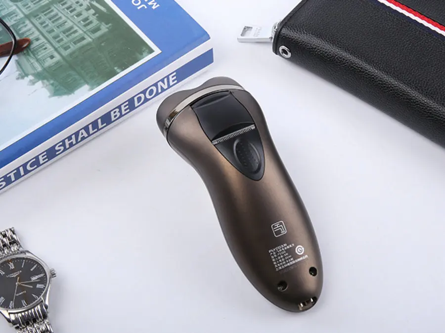 Flyco fs355 аккумуляторная бритва 3D плавающее лезвие бритвы 110 v бритва человек смарт-бритва из водонепроницаемого материала с откидной триммер
