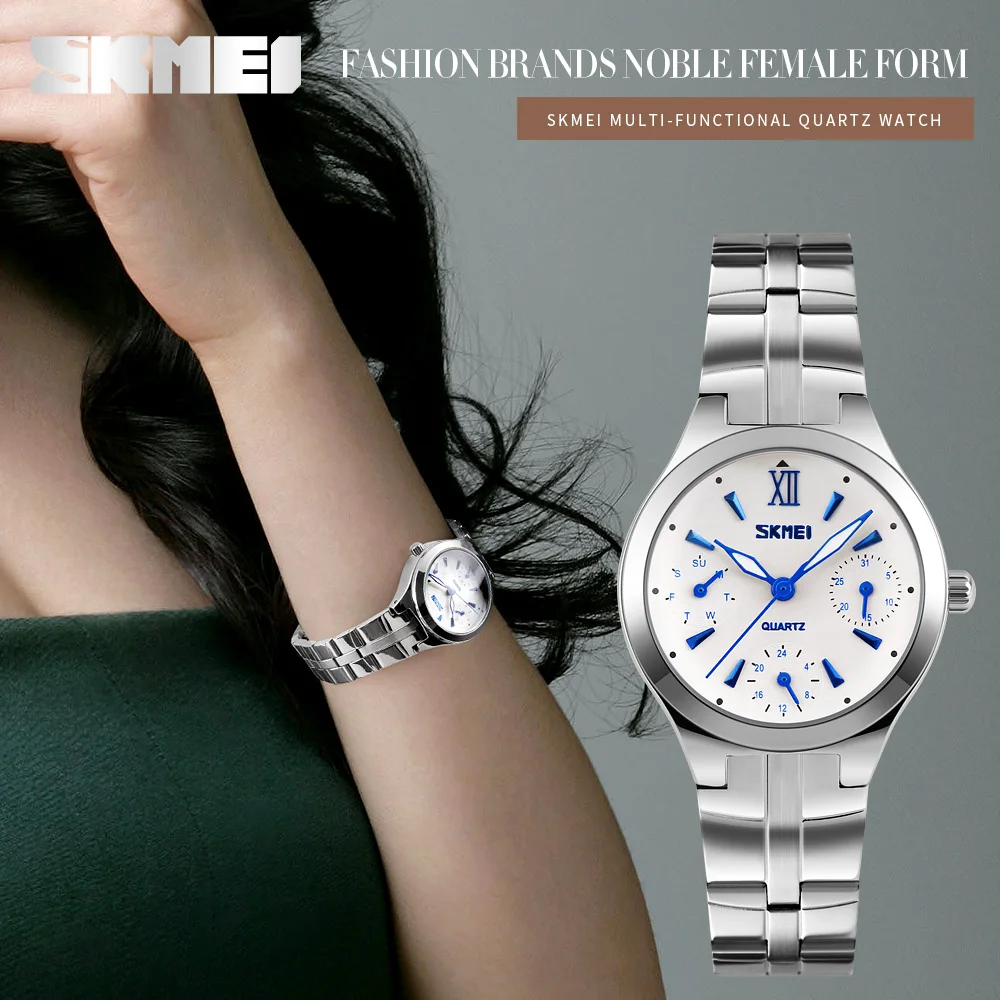Relogio Feminino женские Аналоговый кварцевый Циферблат часы цифровые полностью