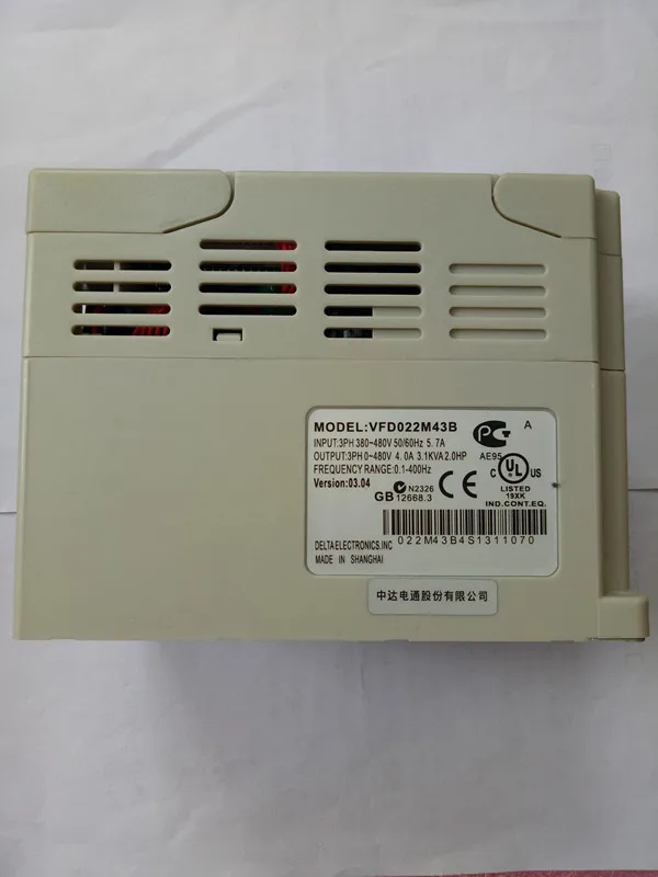 VFD M инвертор VFD022M43B 380 кВт в 3 фазы Гарантия: 1 год|inverter 2.2kw|inverter 380vinverter vfd |