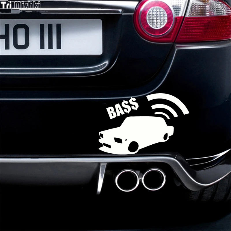 Tri Mishki HZX018 13.5*20см 1-4 шт наклейки на авто bass mafia бас басс автомобиль наклейка |