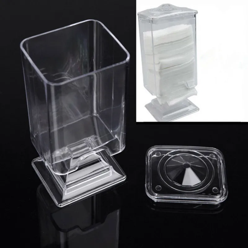 

Nail Cleansing Cotton Storage Box Makeup Cotton Box Extraction Box Transparent Remove Cotton Anti-dust Tool Box