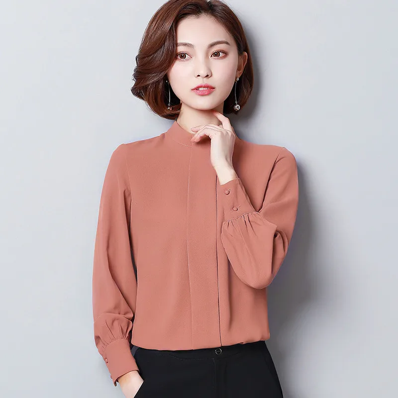 Блузка женская с длинным рукавом повседневная офисная 2019 | Женская одежда
