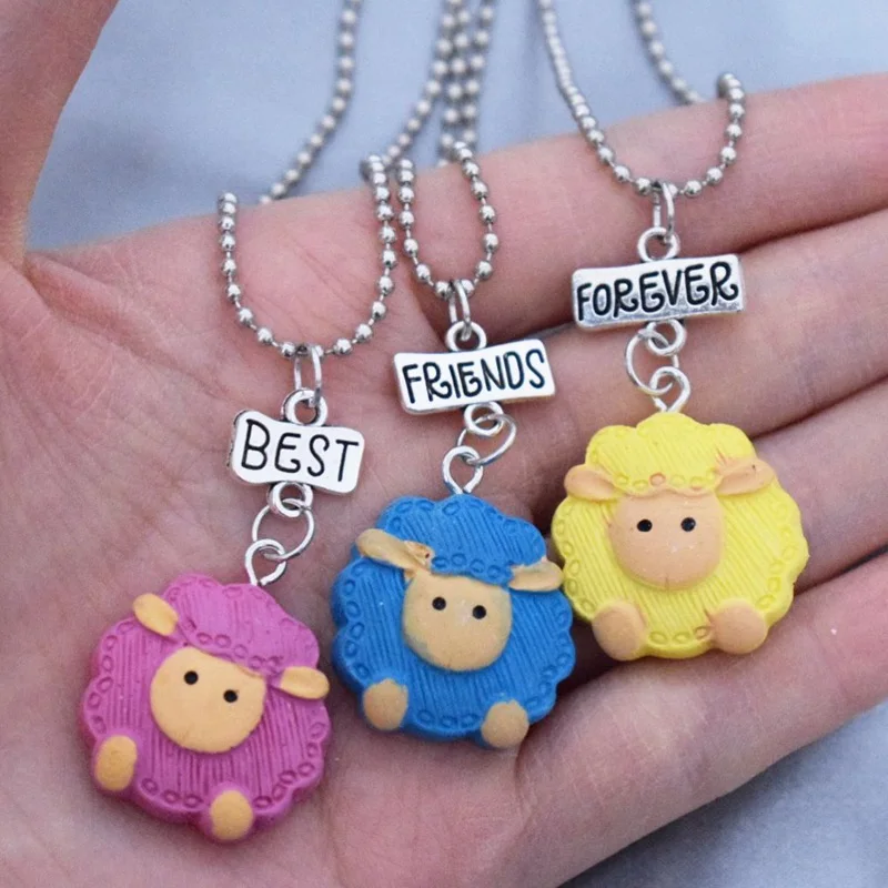 Ожерелье детское с подвеской в виде овечки | Украшения и аксессуары