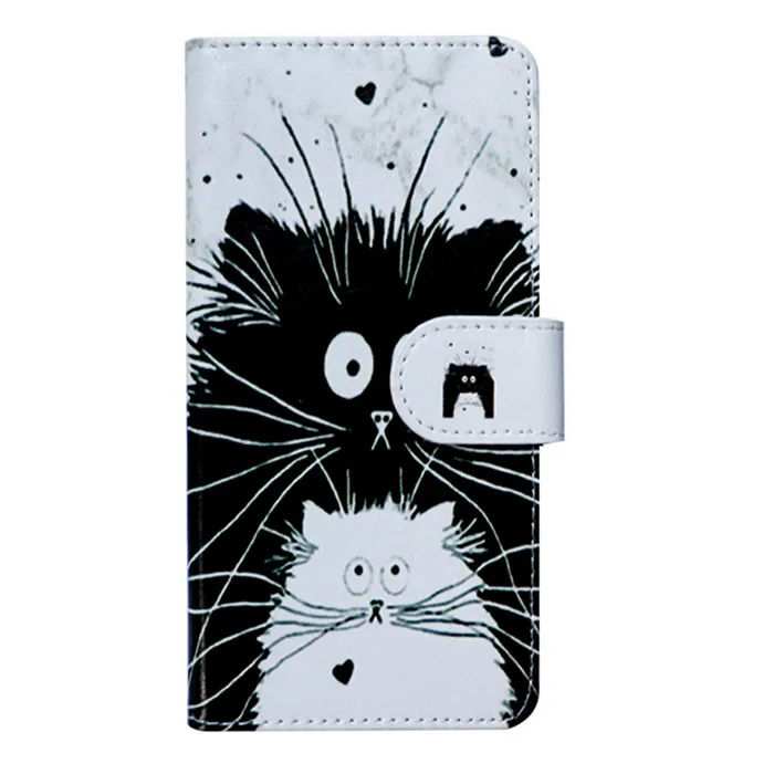 Новый чехол-книжка из искусственной кожи с принтом для Fly View Ультратонкий чехол