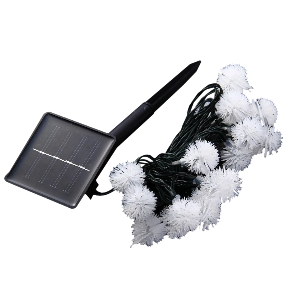 Новогодние украшения 5 м 20 светодиодов Солнечный свет струны Chuzzle стиль лампы