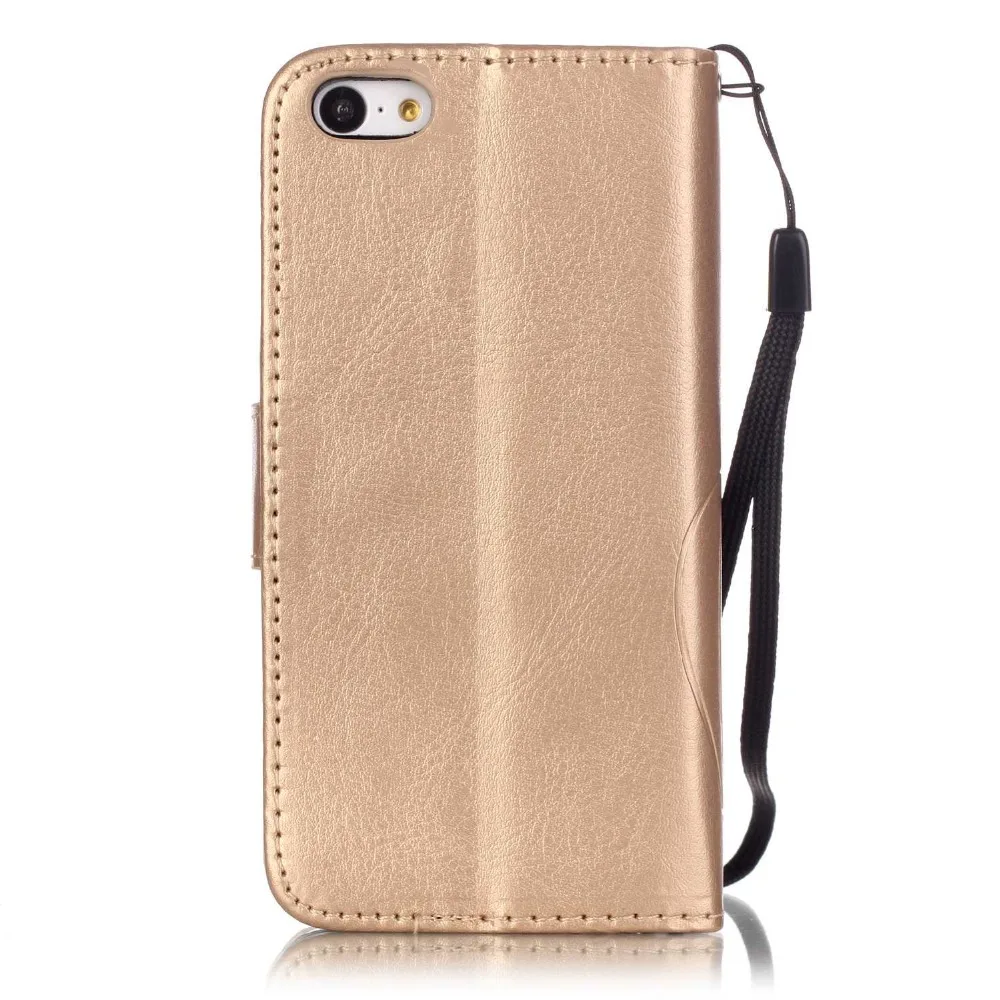 Чехол бумажник чехол для coque iPhone 5C iPhone5C X 7 8 плюс 6s 6 5S 5 SE + ремень подставка