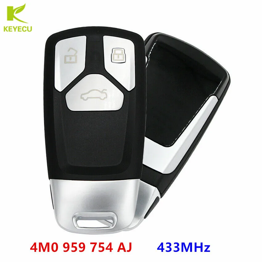 Запасная деталь KEYECU 433 МГц для Audi A4 A5 TT Q5 Q7 SQ5 2016 2017 2018 2019 4M0959754AJ 4M0 959 754 AJ|Ключ от авто|