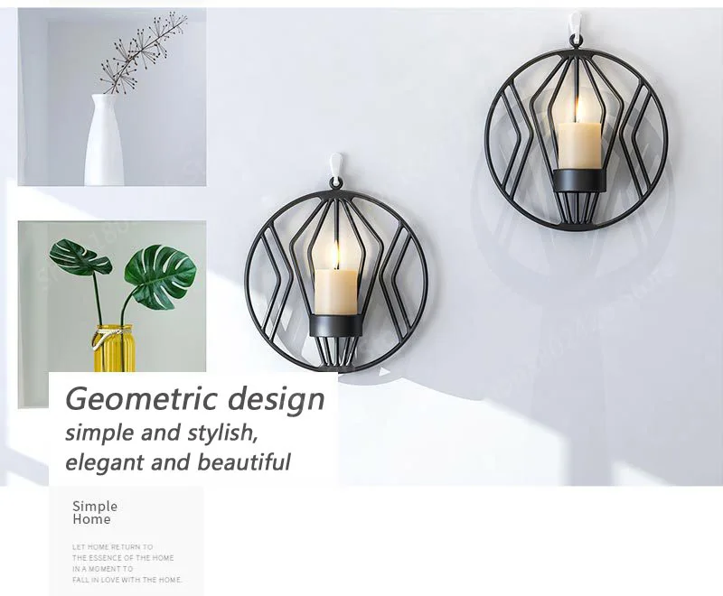 Металлический Настенный Железный Подсвечник Подсвечники Tealight Золотой бар вечерние свадебные Рождество год свечи для домашнего декора люстра Роза